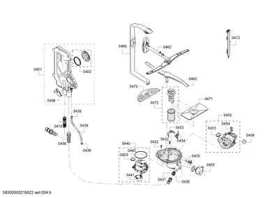 Door & Housing, Hoses (0401-0472)