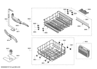 Baskets & Wheels, Spray Arms (0601-0622)