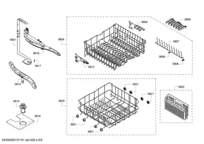 Baskets & Wheels, Spray Arms (0601-0622)