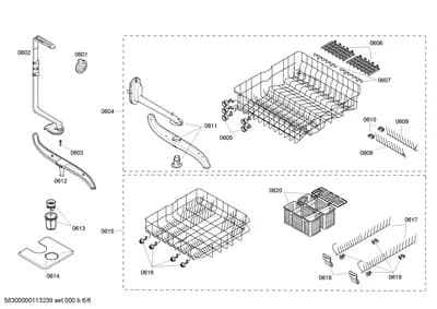 Baskets & Wheels, Spray Arms (0601-0620)