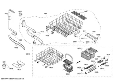 Baskets & Wheels, Spray Arms (0601-0626)