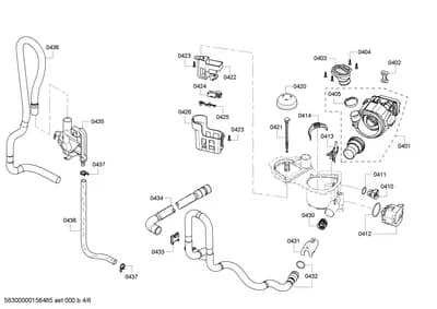Door & Housing, Hoses (0401-0438)
