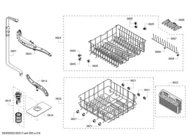 Baskets & Wheels, Spray Arms (0601-0622)