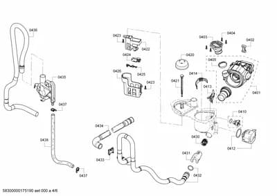 Door & Housing, Hoses (0401-0438)