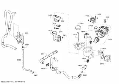 Door & Housing, Hoses (0401-0438)