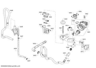 Door & Housing, Hoses (0401-0438)