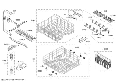 Baskets & Wheels, Spray Arms (0601-8310)
