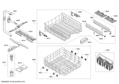 Baskets & Wheels, Spray Arms (0601-0634)