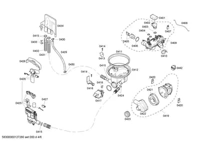 Hoses, heatingparts (0401-0442)