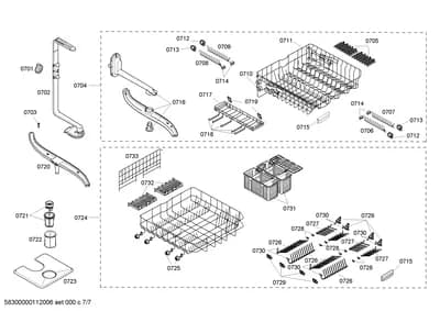 Baskets & Wheels, Flaps & Holders (0701-0733)