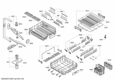 Baskets & Wheels, Spray Arms (0601-0694)