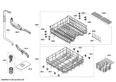 Baskets & Wheels, Spray Arms (0601-0622)