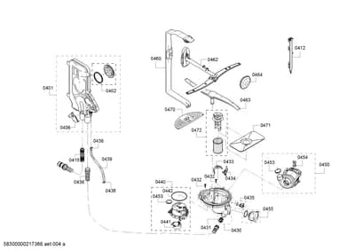 Door & Housing, Hoses (0401-0472)