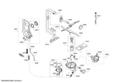 Door & Housing, Hoses (0401-0472)