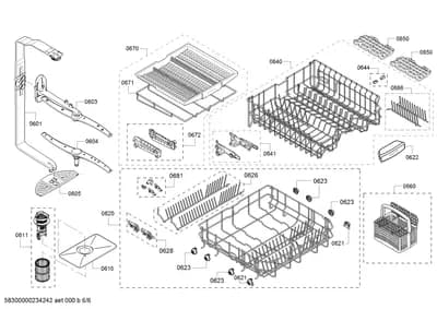 Baskets & Wheels, Spray Arms (0601-8110)
