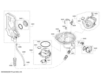 Door & Housing, Hoses (0401-8310)