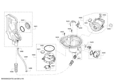 Door & Housing, Hoses (0401-8110)