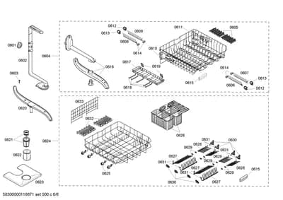 Baskets & Wheels, Flaps & Holders (0601-0633)