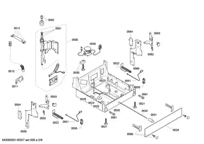 Door & Housing, Hoses (0500-0591)