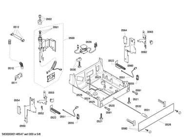 Door & Housing, Hoses (0500-0591)