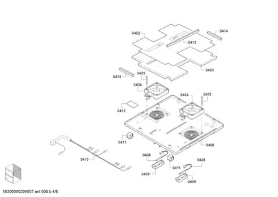 Door & Housing, heatingparts (0403-0414)
