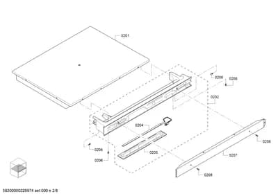 Screws, shelves trays (0201-0208)