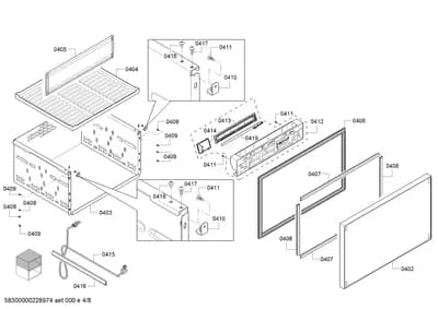 Screws, Door & Housing (0402-0422)