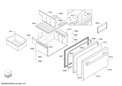 Screws, drawers (0502-0517)