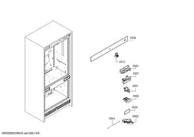 Door & Housing, Hinges (0501-0541)