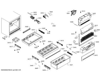 Rails, drawers (0401-0470)
