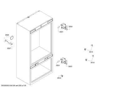 Door & Housing, Hinges (0501-0524)