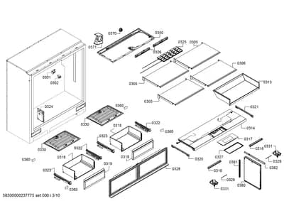 Door & Housing, Rails (0301-8100)