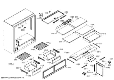 Door & Housing, Rails (0301-8300)