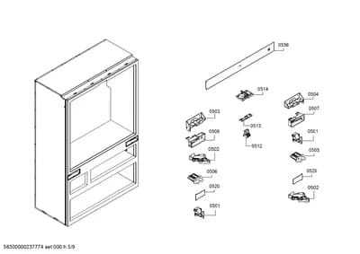 Door & Housing, Hinges (0501-8300)