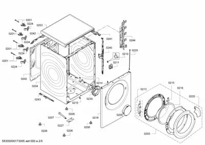 Door & Housing, Flaps & Holders (0201-0250)