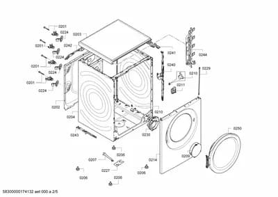 Door & Housing, Mounting & Fixing (0201-0250)