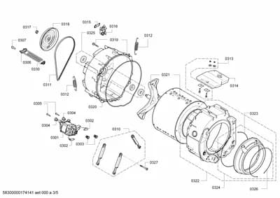 Screws, drums tubs (0301-0330)