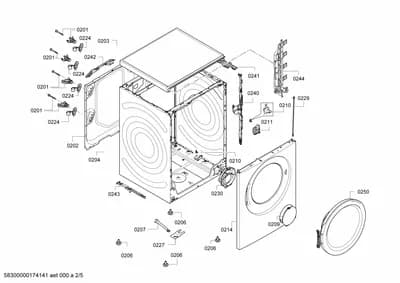 Door & Housing, Flaps & Holders (0201-0250)