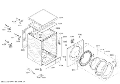Door & Housing, Flaps & Holders (0201-0250)