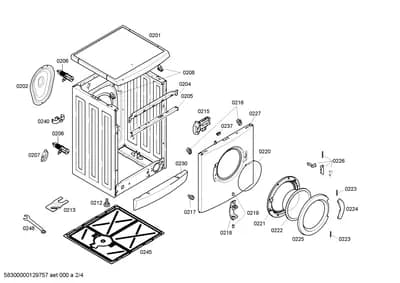 Door & Housing, Rails (0201-0248)