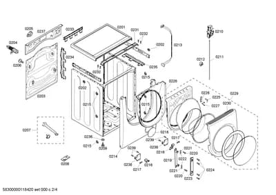 Door & Housing, Screws (0201-0237)