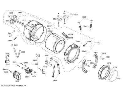 Screws, drums tubs (0301-0341)