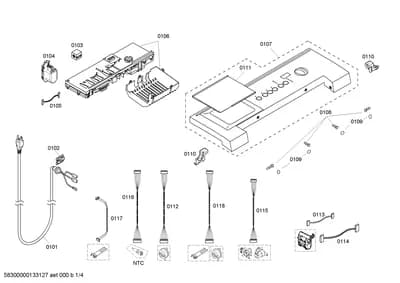 Door & Housing, Screws (0101-0118)