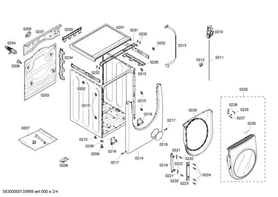 Door & Housing, Screws (0201-0237)