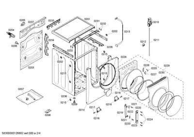 Door & Housing, Screws (0201-0237)