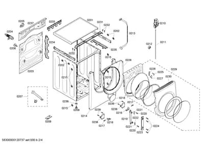 Door & Housing, Screws (0201-0237)