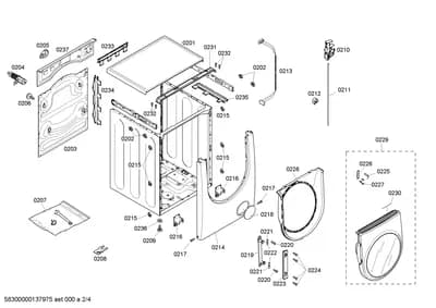 Door & Housing, Screws (0201-0237)