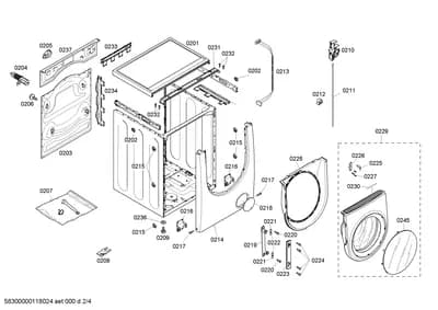 Door & Housing, Screws (0201-0245)