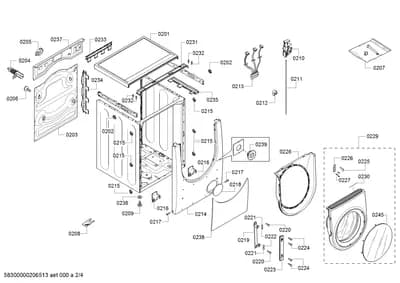 Door & Housing, Screws (0201-0245)