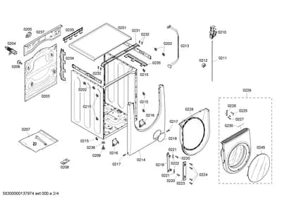 Door & Housing, Screws (0201-0245)